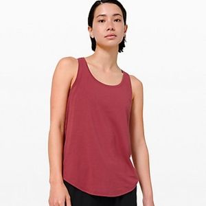 NWT Lululemon Love Tank Pleated Sz 8 Chianti